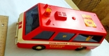 Торг электро-механическая игрушка автомобиль со звуковым управлением пожарная машина СССР, фото №3