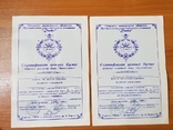 Сертификаты ценных бумаг ДІНКО, фото №2