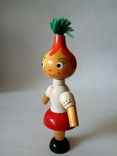 Чипполіно нова сувенірна лялька гумка дерев'яна 70-х років СРСР, фото №7