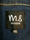 Куртка джинсовая M MODE коттон стрейч р-р 46(состояние!), фото №11
