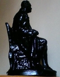 Бюст, скульптура М. Ломоносов. Шпиатр. Скульптор: Козловский. Высота 37 см, фото №4