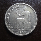 1 песета 1933 Испания серебро (I.1.5), фото №2