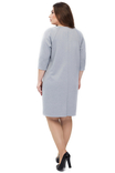 Сукня жіноча Горобина (джерсі світло-сірий), photo number 4