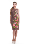 Сукня жіноча Ромашкове поле (льон коричневий), фото №2
