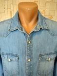 Рубашка джинсовая H M коттон варенка p-p S(состояние!), фото №5