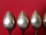 Серебряные чайные ложки 875 пробы 114 грамм, фото №8