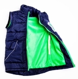 Дитяча куртка жилетка з світловідбиваючими елементами MineCraft синя 110 ріст 1062a110, фото №6