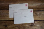 2 новых конверта украинских 90-х годов с почтовыми марками, фото №2