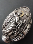 Яйцо пасхальное из Афона (Греция) Серебро 995 пробы, фото №7
