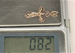 Крестик золото 583 проба 0,82 грамма без пробы, numer zdjęcia 7