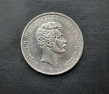 2 Талера Брауншвейг 1856 год серебро В, фото №2