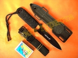 Нож тактический HALLER с ножнами и ремнями в пластиковой кобуре, фото №4