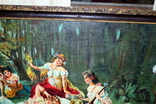 Большая (136х60) самописная картина красками на холсте и в раме. Копия, фото №7