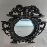 Старинное зеркало в металлической оправе, фото №10