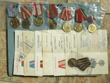 Комплект медалей на Шарый С.А. 8- штук юбилеек с доками., фото №3