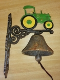  Дверной Колокол чугун ( Трактор ), фото №3