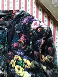Шикарный пиджак в цветы велюр ретро винтаж Hummelsheim размер 152, фото №4
