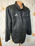 Куртка мощная кожаная ADIDAS нубук р-р прибл. 52-54, photo number 3