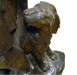 Деревянная скульптура Лучник Автор: P. Neubck 1924, фото №4