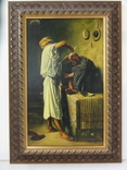 Копия картины Leon Bonnat Восточная цирюльня (Турецкий брадобрей), фото №2