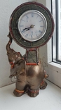 Часы Слон хобот вверх высота 22.8 см, numer zdjęcia 10