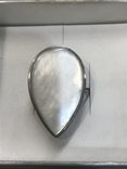 Кольцо серебро перламутр, фото №2