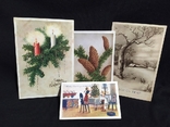 В лоте-19 Новогодних открыток с начала ХХвека до 1945г., фото №8
