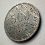 Веймар 500 марок 1923 г. - Е (Мульденхюттен), фото №7