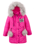 Зимове пальто Єва зі світловідбивачами малинова 146 ріст 1035b146, numer zdjęcia 2