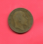Великобритания 1 пенни 1907 Эдуард VII, фото №3