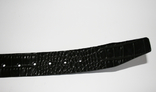 Комплект для ремня, ременная лента кожаная премиум качества Италия , черный цвет, photo number 8