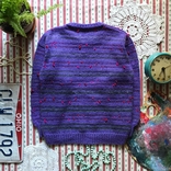 Вязаный свитер ручная работа примерно на 6-8 лет, фото №7