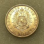 10 марок 1888 года. Пруссия, фото №2