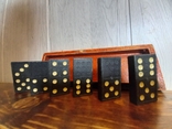 Wooden dominoes with monoplane Germany 20-30 years, photo number 9