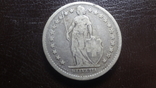2 франка 1874 Швейцария серебро (i.11.20)~, фото №2