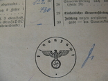 Немецкие документы(оригинал),1937 г., марка от хозяина, фото №5