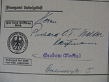 Немецкие документы,почтой:13.10. 1936 г.(оригинал), фото №5