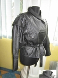 Крутая женская кожаная куртка-косуха CA. Голландия. Лот 156, фото №2