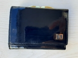 Женский кожаный кошелек Bretton (черный глянц), photo number 2