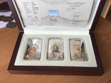Ниуэ набор монет Триптих 3 х 2 доллара 2012 (Серебро 3 Oz) / Банковский комплект, фото №2