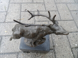 Скульптура Олень Бронза на камне Клеймо Европа, фото №6