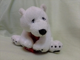 Медведь белый, с шарфом "кока-кола", фото №5