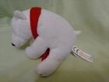 Медведь белый, с шарфом "кока-кола", фото №6