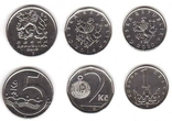 Czech Republic Czech Republic - 5 pcs x set 3 coins 1 2 5 Korun 2019 - 2020, photo number 3