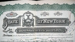 Заем Генеральные улучшения штата 1000 штат Нью-Йорк США 1926 1942, фото №3