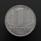 Германия (ГДР) - 1 Pfennig 1968 A - XF, фото №2