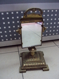 Настільне дзеркало з латуні висотою 29,5 см, фото №2