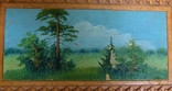 Шкатулка деревянная ручная работа с пейзажем (масло) 50-е годы Артель, фото №5