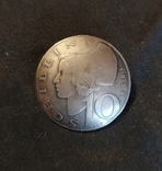 Пуговица серебро "10 шилингов" Австрия, фото №2