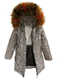 Зимове пальто з світловідбиваючої рефлективної тканини Gold zoloto 104 зріст 1053104, фото №4